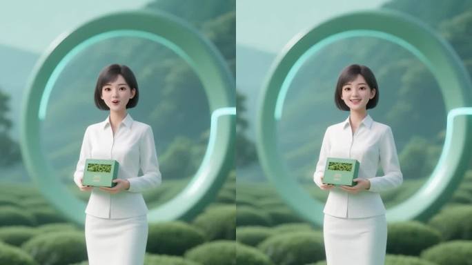 AI数字人茶叶产品展示