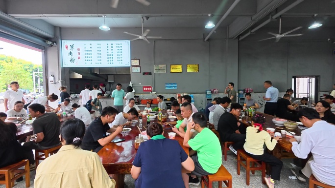 4k早餐店人流  羊肉粉店