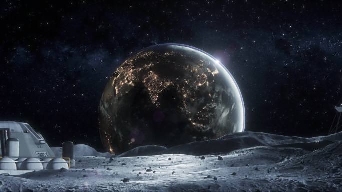 【6k】科幻月球基地