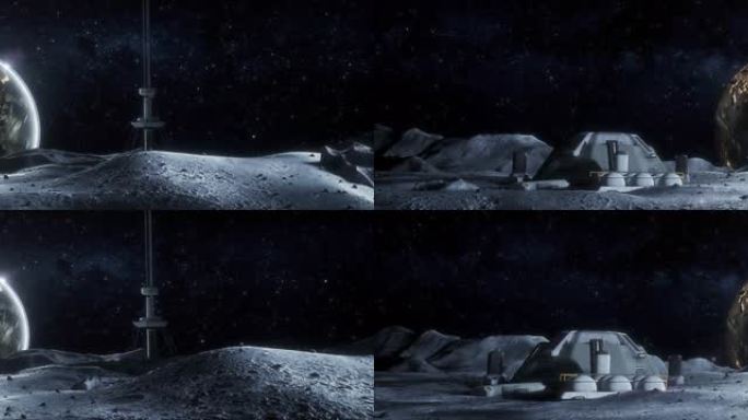 【6k】科幻月球基地