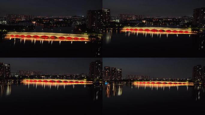 城市夜景桥梁灯光秀