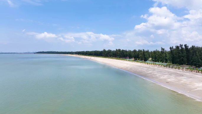 广西钦州犀丽湾风景区 超美沙滩海滩