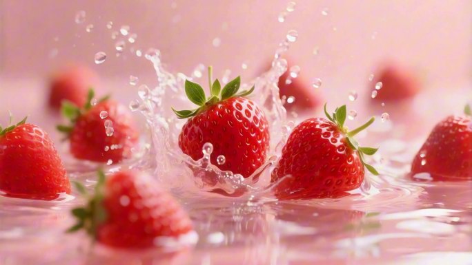 夏日新鲜水果饮料水花飞溅合集