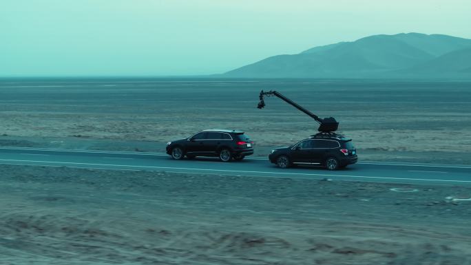 车载摇臂拍摄场景