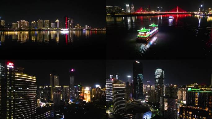 邮轮夜景红谷滩滕王阁
