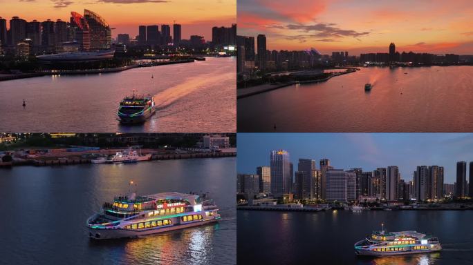 湛江城市夜景游船观光