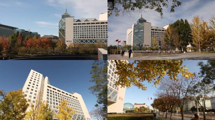 中国银行总部大楼延时摄影秋景2