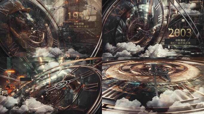 复古时钟发展C4D+AE工程