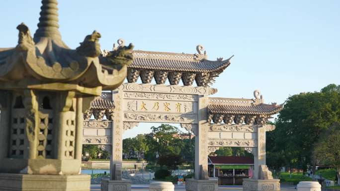 句容葛仙湖公园园林建筑风貌
