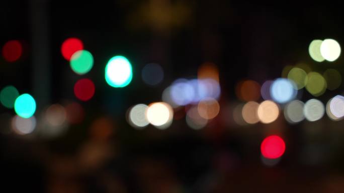 城市路人夜景与生活