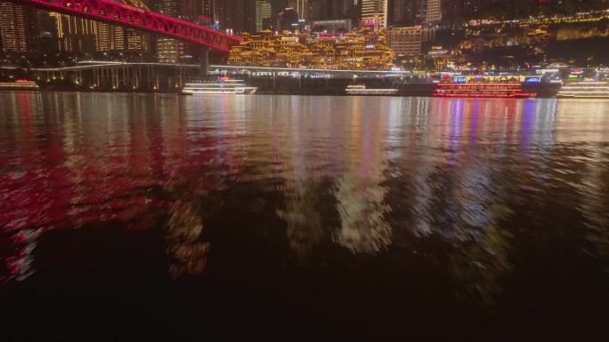 洪崖洞夜景城市风光