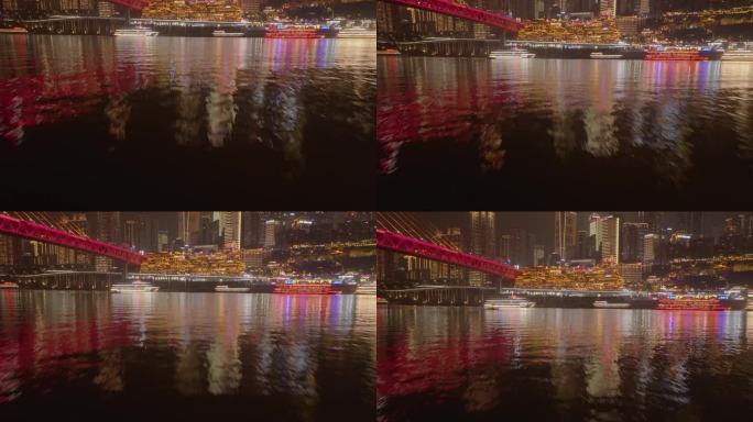 洪崖洞夜景城市风光