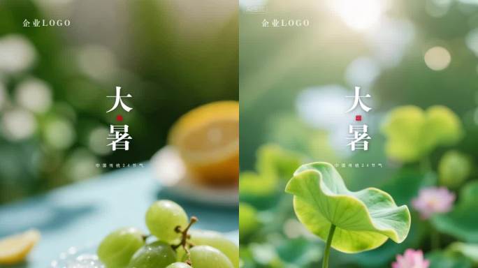 大暑小暑处暑夏至立夏夏天夏日节气微缩景观