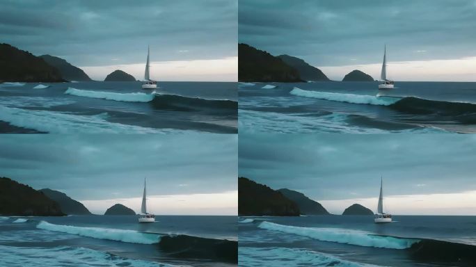 海边的帆船