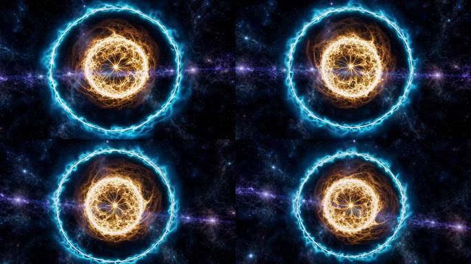 宇宙能量环绕绽放