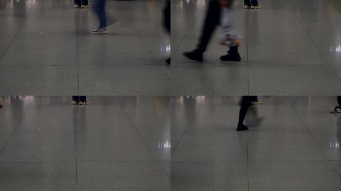 匆忙的都市脚步