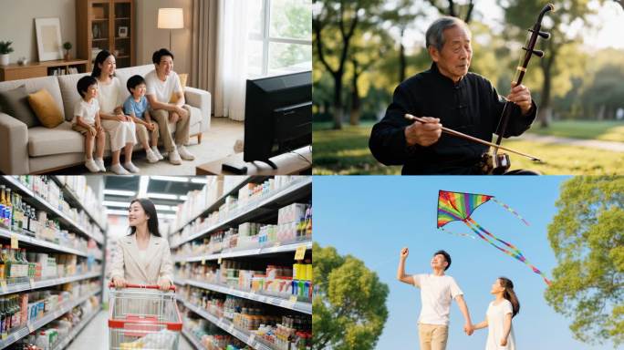 中国梦幸福生活老百姓安居乐业小康振兴乡村