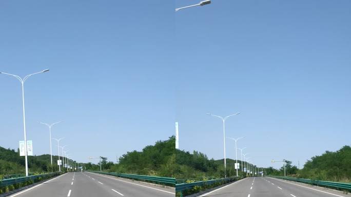 空旷公路上的延伸感