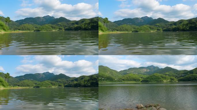 南岳衡山祝融峰山下中峰水库-湖光山色