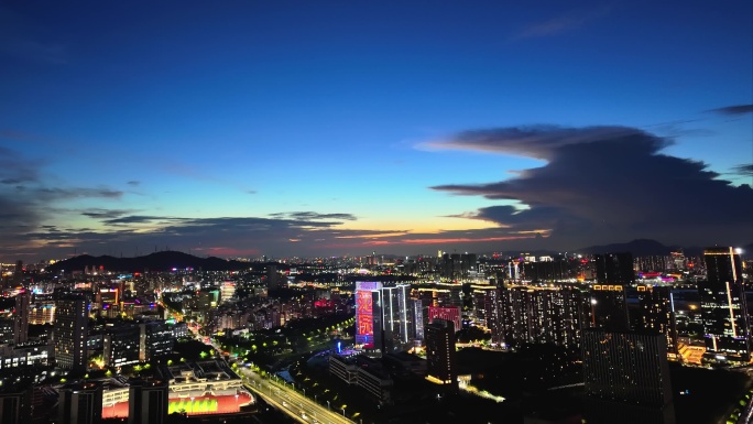 深圳光明夜景 城市夜景延时摄影