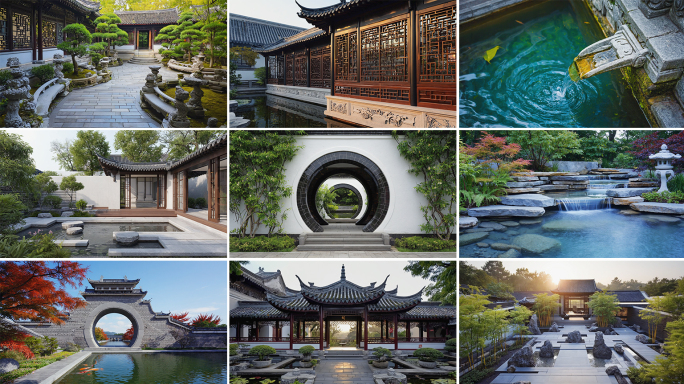 房地产户外中式园林设计
