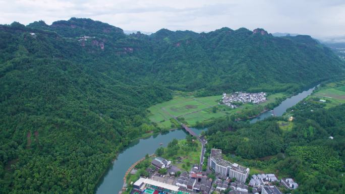 休宁齐云山横江航拍