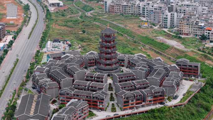 「航拍」广西大化达吽小镇4k60p