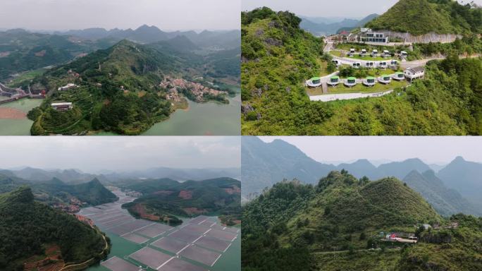 「航拍」广西大化岩滩美女峰景区4k60p