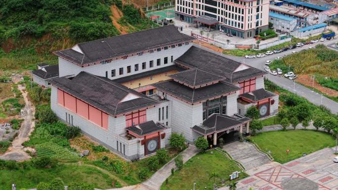 「航拍」广西大化县民族博物馆4k60p