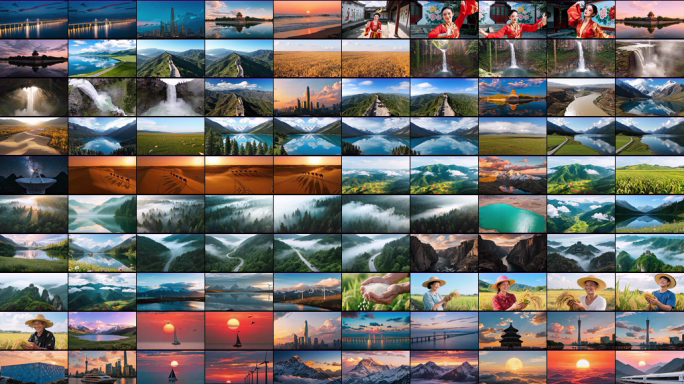 壮丽自然与人文风光中国梦