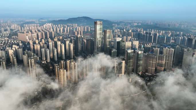 湖南长沙宣传片地标延时航拍合集