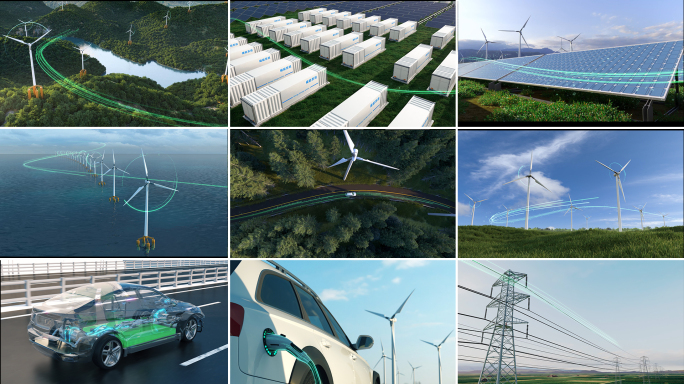 【4k】新能源汽车行驶