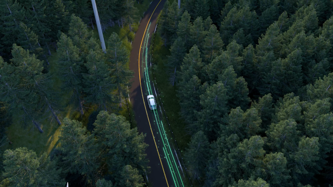 【4k】新能源汽车行驶