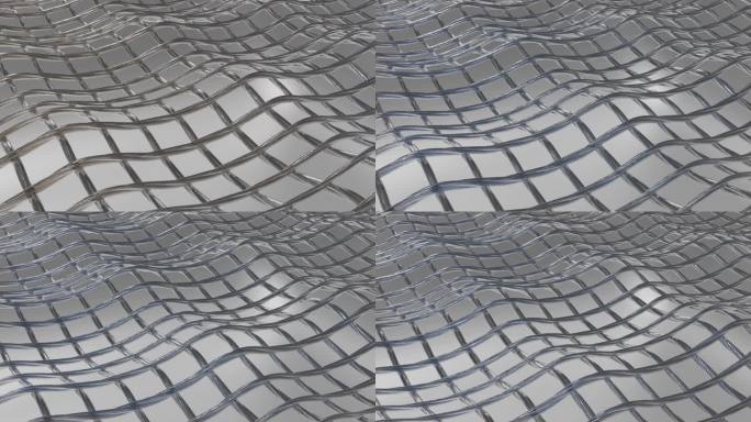 镀层纤维金属网格3D渲染