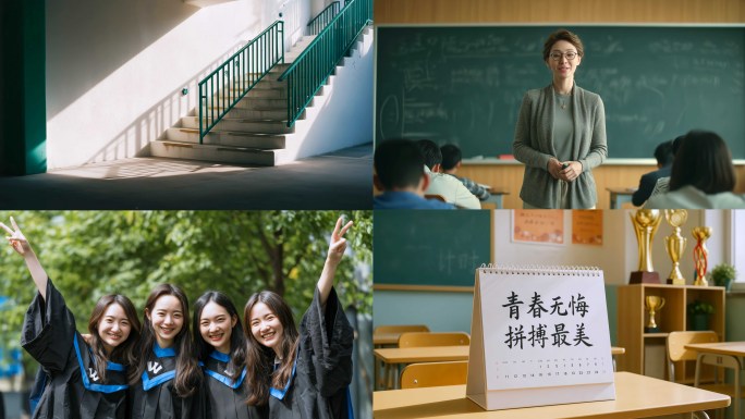 青春大学生莘莘学子大学课堂校园毕业庆祝