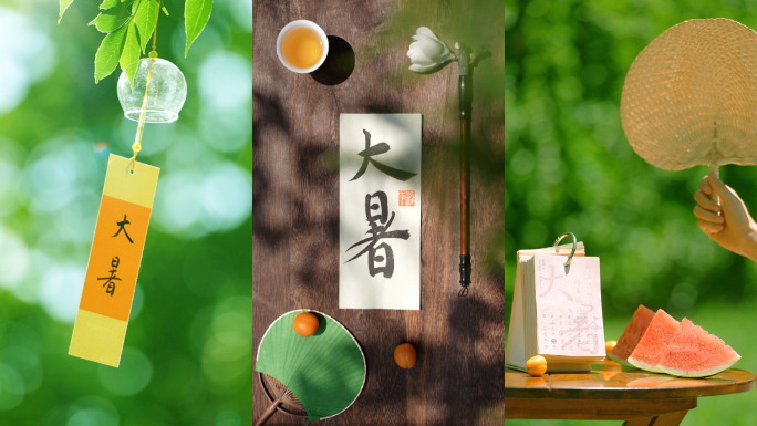 大暑 大暑节气  竖版