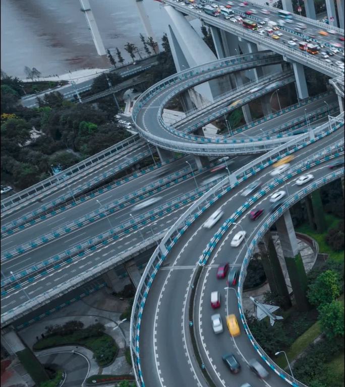 重庆_鹅公岩立交_日转夜延时
