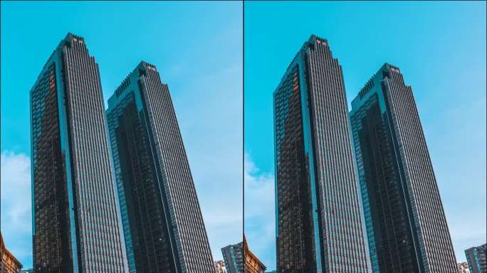 重庆_重庆双子塔_重庆喜来登_皇冠国际_日景固定延时
