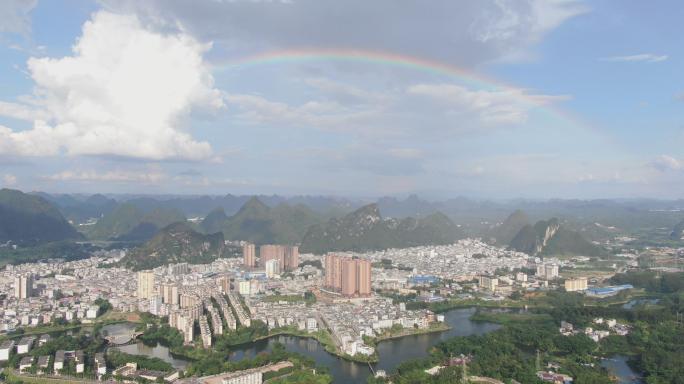 广西大化县航拍