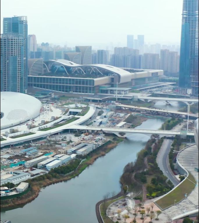 杭州_杭州博览中心_航拍合集