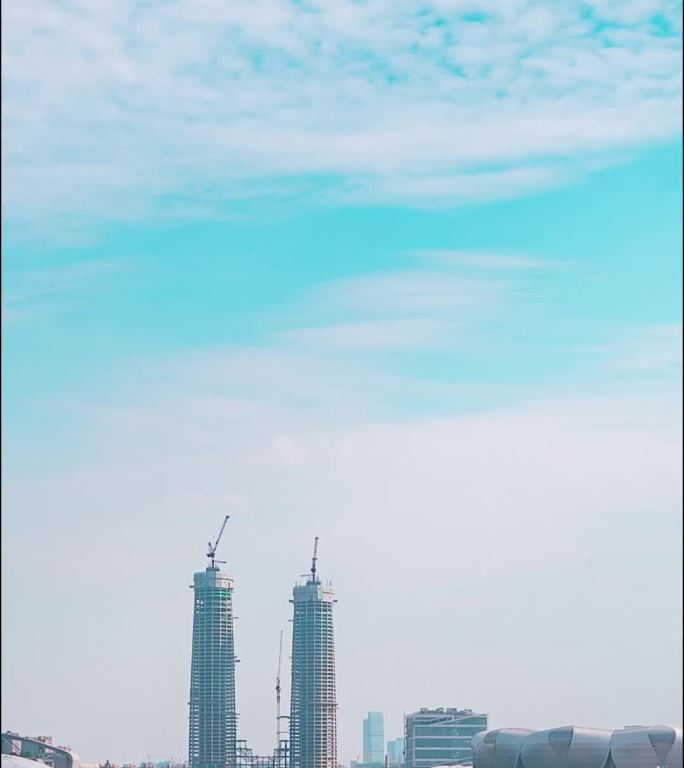 杭州_滨江区_奥体博览会中心主体育场_江边全景