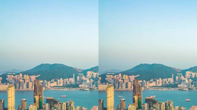 香港维多利亚港_香港CBD_九龙半岛延时
