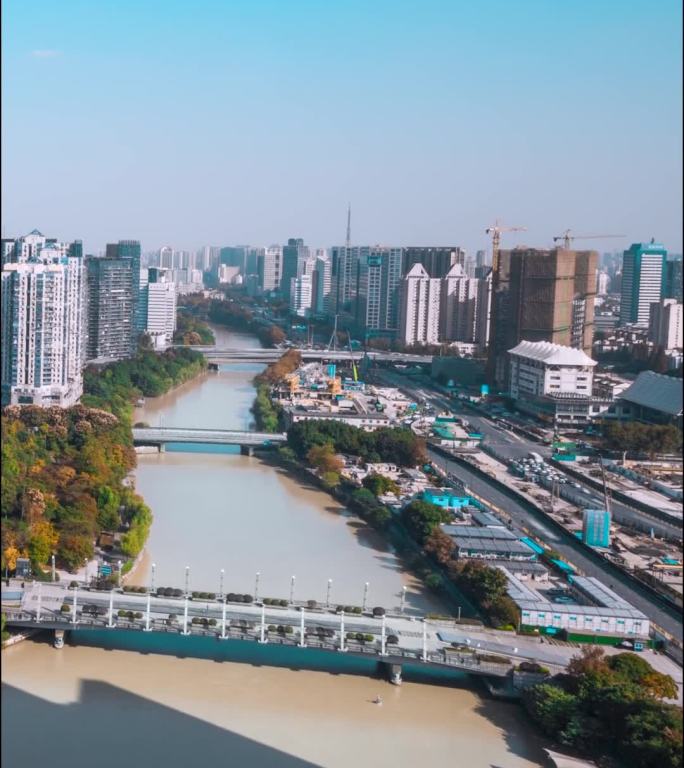 杭州_京杭大运河_西湖文化广场_西湖文化桥