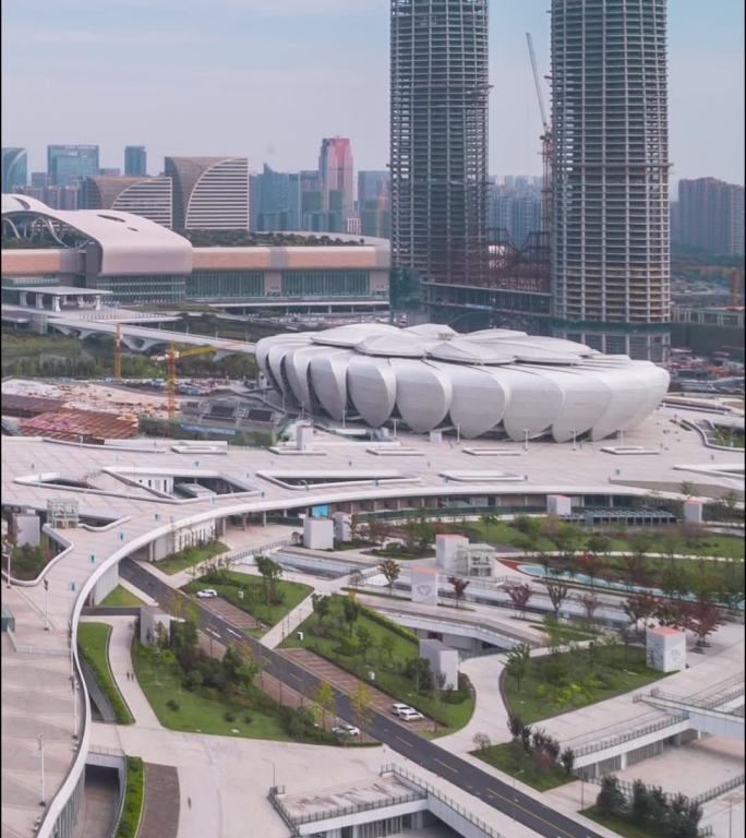 杭州_奥体博览中心_2022年亚运会主会场_大景