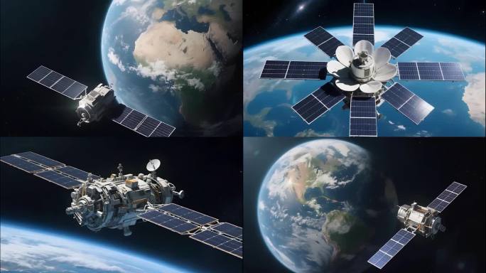 宇宙卫星轨道上的卫星人造卫星观测导航卫星