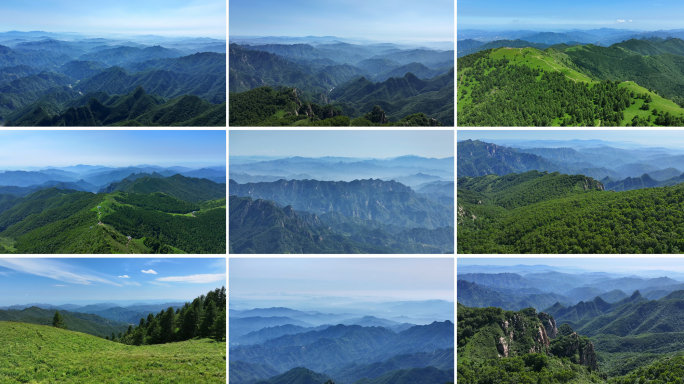 山脉大山群山山顶壮丽自然风光