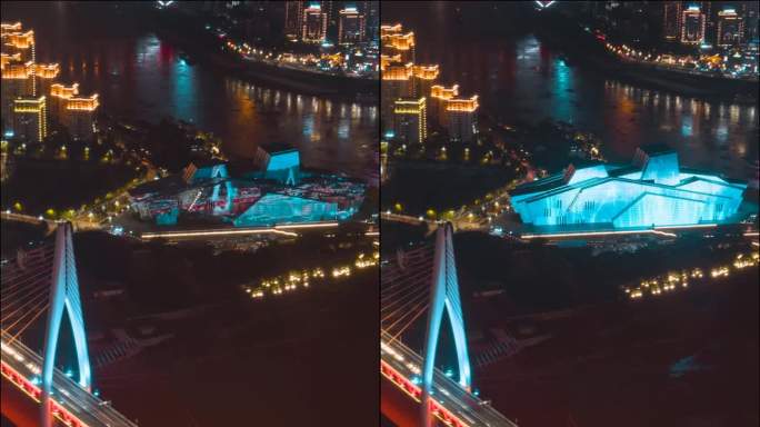 重庆_千厮门夜景_夜景固定延时