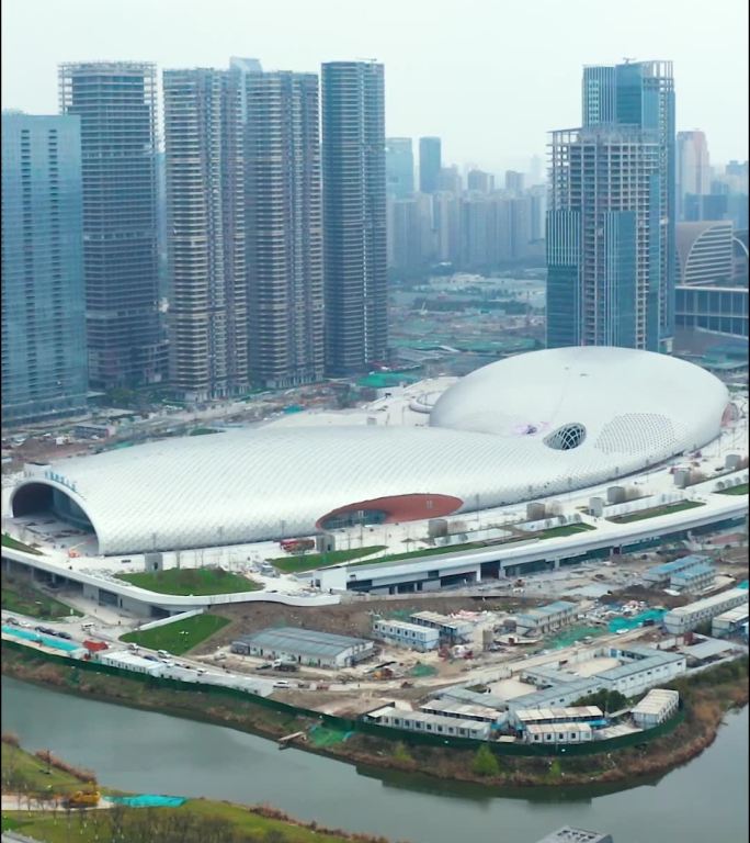 杭州_杭州博览中心_航拍合集