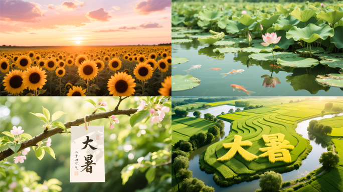 大暑节气夏日夏天慢生活空镜伏茶