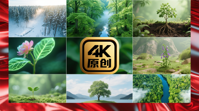 生长植物发芽励志企业万物复苏希望
